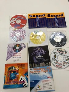 job lot 10 mix vintage computer driver soft wear - Picture 1 of 13