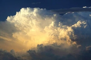 Photo Wall Mural-SUNNY CLOUDS-(3172J)-NON WOVEN-Wallpaper-Sky Sunshine Home-Deco - Picture 1 of 1