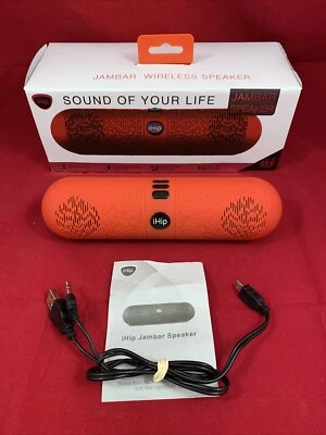 Altavoz Jambar iHip Inalámbrico Música Bluetooth 30 pies Alcance Probado y Funciona Foto 1 de 4