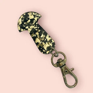 Trolley Token Removable Unlocker Coin Token Key Coles Woolies Aldi Gold Glitter - Bild 1 von 6