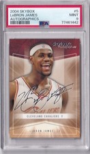 2004-05 SkyBox Autographics #5 LeBron James Graded PSA 9 MINT