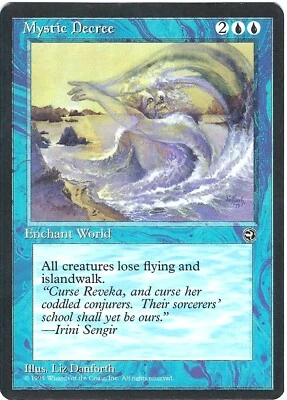 (2X) Mystic Decree – Homelands – MTG Magic the Gathering Card - Image 1 of 4