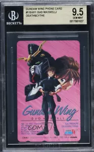 NTT Telefonkarte 1995 Gundam Wing Duo Maxwell und Death Scythe BGS 9.5 Deathscythe - Bild 1 von 2