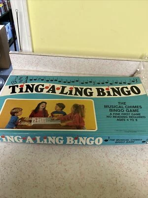 Juego de bingo vintage Ting A Long edades 4-8 1988. División Cadaco  Foto 1 de 3