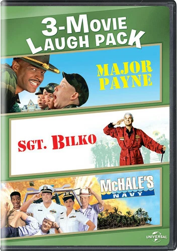 3-Movie Laugh Pack: Major Payne / Sgt. Bilko / Mchale's Navy (DVD) New Ship Free Foto 1 de 1