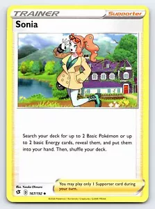 Sonia 167/192 Uncommon Rebel Clash Pokémon-Karte - Neuwertig in der Nähe neuwertig - Bild 1 von 5