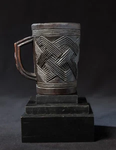 Kuba Palm Wine Cup, Belgian Congo, Old European Collection, Central African Art. - Picture 1 of 7