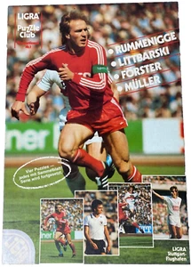 LIGRA Puzzle Club Fussball Rummenigge Littbarski Förster Müller Sammelblätter - Photo 1/15
