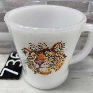 Feuerkönig Esso Tiger in Ihrem Tank Milchglas Kaffeebecher, Tasse, 3-7/16"T, #736 - Bild 1 von 8