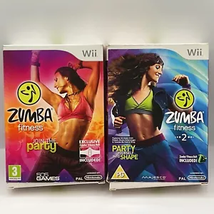 Pacchetto Zumba Fitness & Zumba 2 Fitness Nintendo Wii entrambi in scatola nuovo e sigillato - Foto 1 di 24