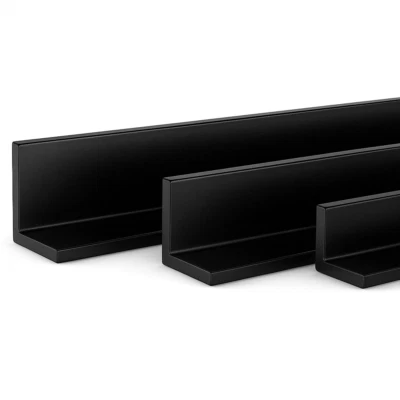 Alu Winkel Schwarz RAL 9005 Aluwinkel  L Profil Schiene Winkelprofil   Eckprofil - Bild 1 von 2