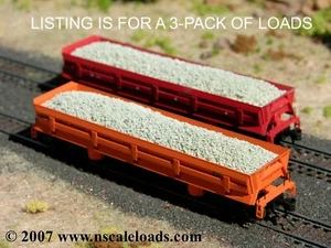 Hay Bros CARGAS DE LASTRE/GRAVA (paquete de 3) - Se adapta a los coches de volteo Atlas y Walthers Difco - Imagen 1 de 5