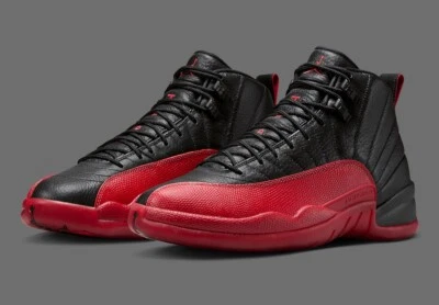 Nike Air Jordan 12 Retro Flu Game Negro Rojo CT8013-002 Hombres’s o GS Zapatos NUEVO Foto 1 de 4