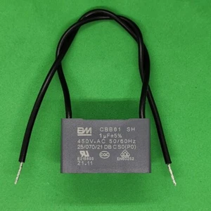 1pc CBB61 1uF 450V AC 2 wire Capacitor for Fan Motor Ceiling Fan Capacitor BM - Picture 1 of 5