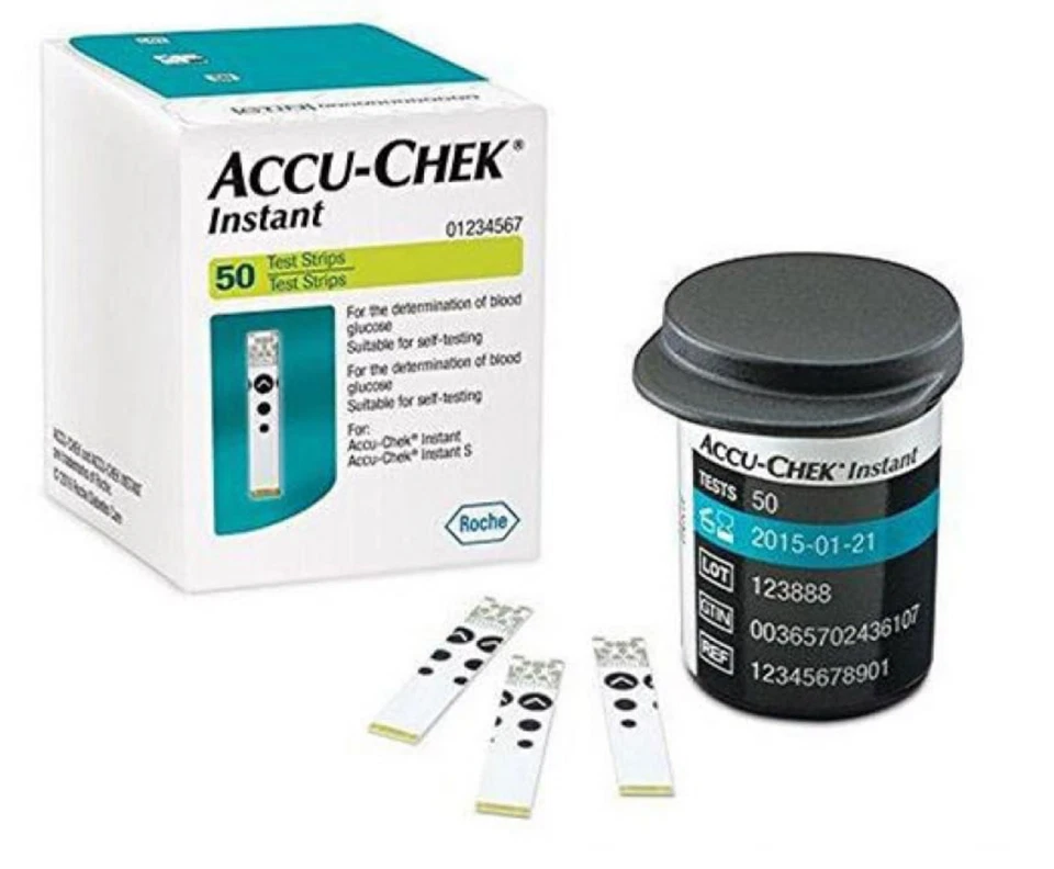 50 Accu-Chek Instant Blutzuckerteststreifen Teststreifen MHD 15.03.2027