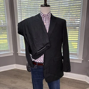 Charles Tyrwhitt Super 110s Full Suit Classic Fit Black Mens Size 40R Pant 34x30 - Picture 1 of 21