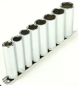 9 pcs 1/2" Dr Deep Socket Set Standard 1/2in Drive Wrench Chrome Sockets Sae - Picture 1 of 1