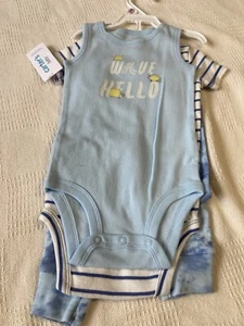 Carters baby boy 3 piece knit crab outfit size 9 M NWT - Picture 1 of 4