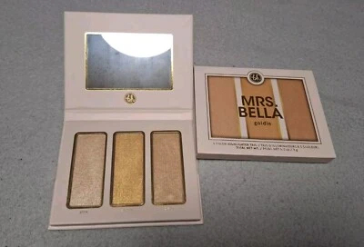 bh Cosmetics Mrs. Bella 3 Color Highlighter Trio/Palette 'Goldie' 9g - Bild 1 von 2