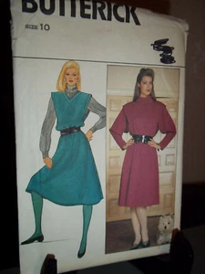 Butterick #4651 Sewing Pattern Misses Dress Jumper Size 10 Uncut FF - Picture 1 of 2