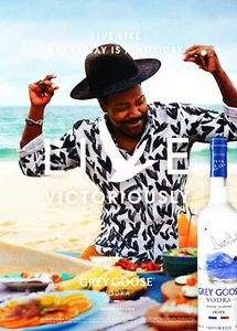 GREY GOOSE VODKA AD #5 RARE 2019 OOP "LIVE LIKE EVERY DAY IS A HOLIDAY" - Picture 1 of 2
