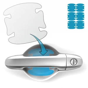 Universal LACKSCHUTZFOLIE für Auto Griffmulden Türgriff Schutzfolie 6er 85x85mm - Bild 1 von 7