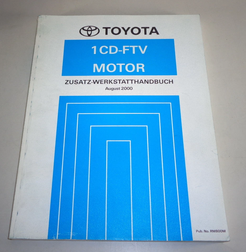 Manual de Taller Toyota Motor 1CD - Ftv 2,0l D-4D 116Cv para Corolla De 8/2000 - Imagen 1 de 1