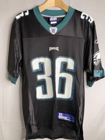 Philadelphia Eagles Brian Westbrook #36 Reebok NFL Jersey Black Green Men’s Size Cover