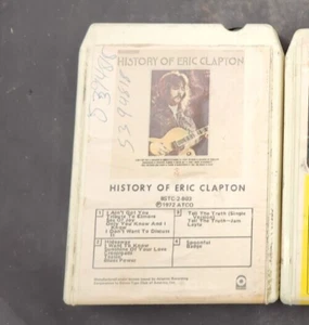 HISTORY OF ERIC CLAPTON S/T TP2803 ATCO 8 Track Tape 1972 NOT TESTED - Picture 1 of 3