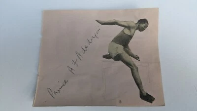 Prince Adegboyega F. Adedoyin Olympics London 1948 Hand Signed Album Page. Rare. - Image 1 of 4