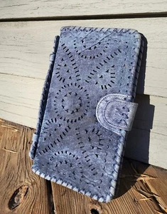 Cleobella Mexicana Leather Hand Tooled Clutch Purse Wallet *New* - Picture 1 of 7