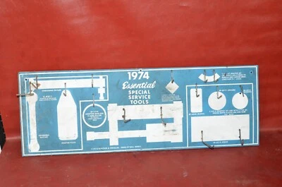 Plymouth Chrysler Essential Service Specials 1974 placa de clavija suspensión sombra Foto 1 de 4