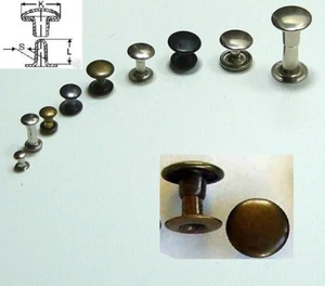 50 Stück Nieten Mini Hohlnieten 3 altmessing - Bild 1 von 1