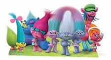 Dreamworks Troll Panoramico Cartone Ritaglio/Stand Fino / IN Piedi Decorazione