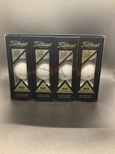 New Vintage NOS Titleist 90 Tour Balata Box Of Four sleeves “Slempelkamp” logo - Picture 1 of 6