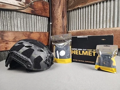 Capacete tático corte super alto rápido SF camuflagem leve caixa aberta completo - Imagem 1 de 4