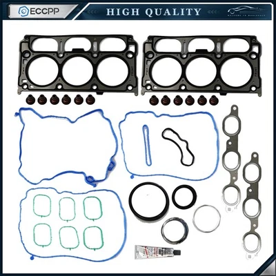 Head Gasket Set Fits GMC Sierra Chevy Silverado 1500 4.3L V6 2014-2021 12632968 - Image 1 of 4
