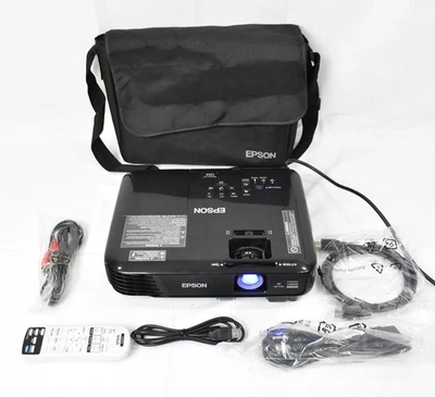 Epson Powerlite 1264 3LCD Wireless WXGA Projector 3200 Lumens 158 Lamp Hours - Image 1 of 4