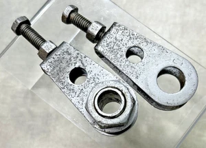 1975 -1978 Suzuki RM125 PAIR 0f Factory CHAIN ADJUSTERS USED - Bild 1 von 10