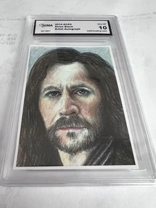 SIRUS BLACK HARRY POTTER ARTIST AUTO ACEO PRINT 2014 GRADED 10 - Picture 1 of 2