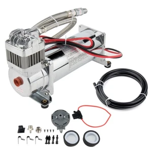 For Train Horns 12V 200 Psi Air Compressor Permanent Magnetic Motor Hose Kit - Bild 1 von 12