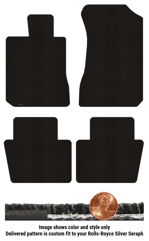 Juego de alfombrillas bereber personalizadas para '99-02 Rolls-Royce Silver Seraph (4 piezas) #129B Foto 1 de 4