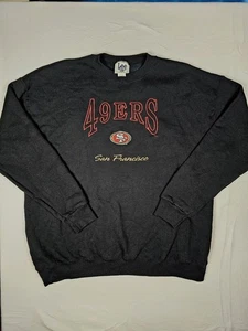 Vintage Lee Sport San Francisco 49ers Sweatshirt Schwarz Rot Herren Größe 2XL Embroid - Bild 1 von 6
