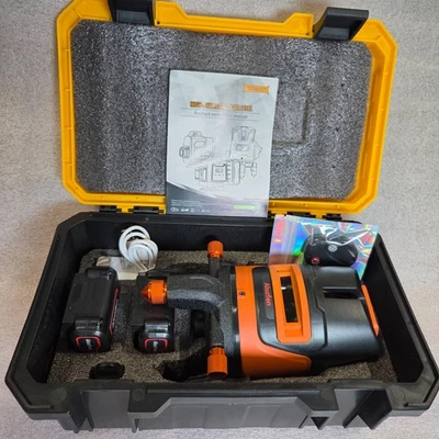 Rotary Laser Level 360 Cross Line Self Leveling 1 mm Beam w/2 Batteries - NEW - Image 1 of 4