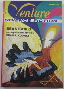 VENTURE SCIENCE FICTION AUG 1970 DEAN R KOONTZ BEASTCHILD FIRST EDITION - Picture 1 of 4