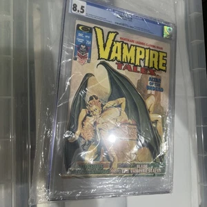VAMPIRE TALES #8 MARVEL COMICS DRACULA MAGAZIN ERSTE SOLO KLINGE 8,5  - Bild 1 von 4
