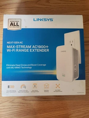 Linksys RE7000 Max-Stream AC1900+ WiFi Range Extender NOB - Image 1 of 3