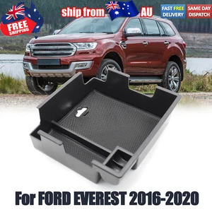 Armrest Storage Box Glove Box Tray Accessories Black For Ford Everest 2016-2020 - Picture 1 of 8