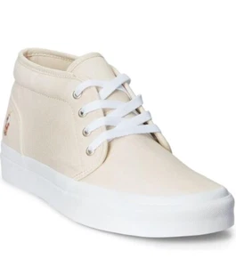 Polo Ralph Lauren Keaton Chukka Sneakers Ecru Cremeweiß Mid-Top Schuhe Herren 10 - Bild 1 von 4