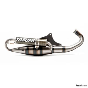 Sistema de escape Yasuni Carrera 16 carbono aramid para Piaggio Typhoon Gilera - Imagen 1 de 3